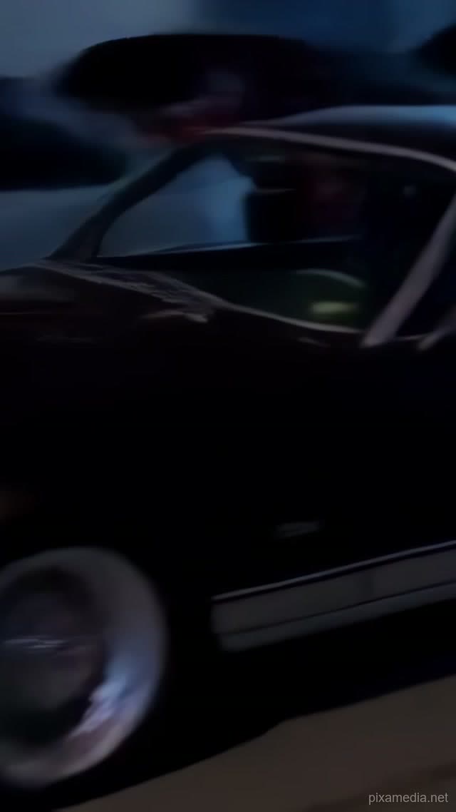 Neon Drift at Starlite Drive-In - Action & Stunts AI stock